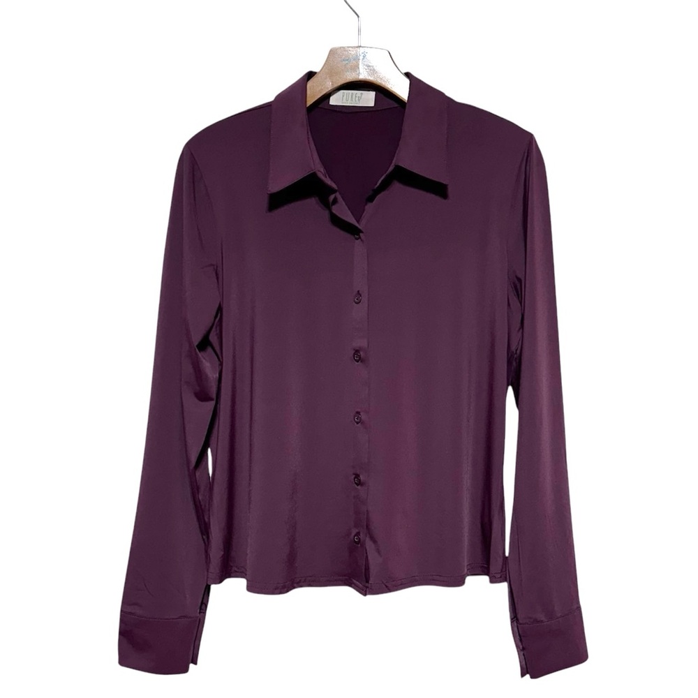 Pure Suzy Shier Purple Shirt Top Size Small - Picture 3 of 12